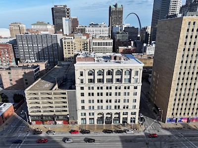 External View looking east of the property.  Downtown St. Louis Luxury Living,